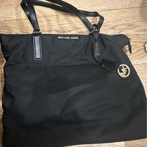 Michael Kors black nylon tote